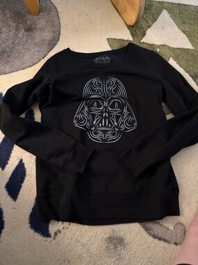 Star Wars Black Crewneck with Stylized Vader Mask